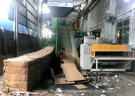 Gewölbter Schredder Produktionsprozess in den Baller Verpackung Inlect Größe 250*1500mm