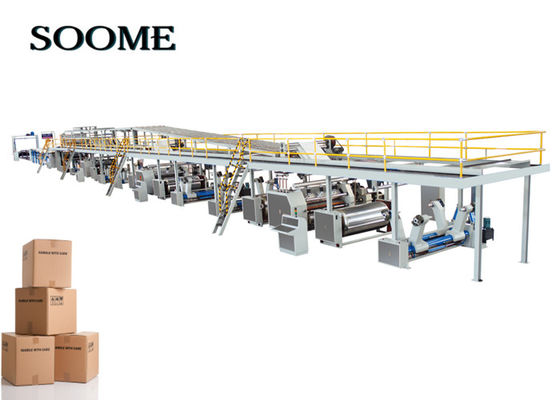 3-7 Schichten 2000mm Wellpappe Produktionslinie automatische Wellmaschine