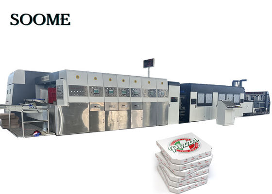 Boxmachine Flexo-Drucker Schließmaschine Druckmaschine - 4-farbige Druckverpackungslinie