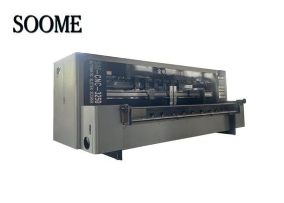 Voller Servo-Typ Präzision Tungsten Stahl Blade Slitter Scorer Maschine für große Wellpappe Schneiden
