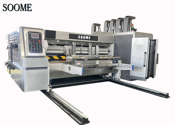 Herstellung von Walzplatten Walzplatten Autofeeder Flexo-Drucker Freischneidemaschine mit Schlitzeinrichtung