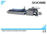 Printed Top Paper Flute Laminating Machine , Semi Automatic Laminator For Carton Box